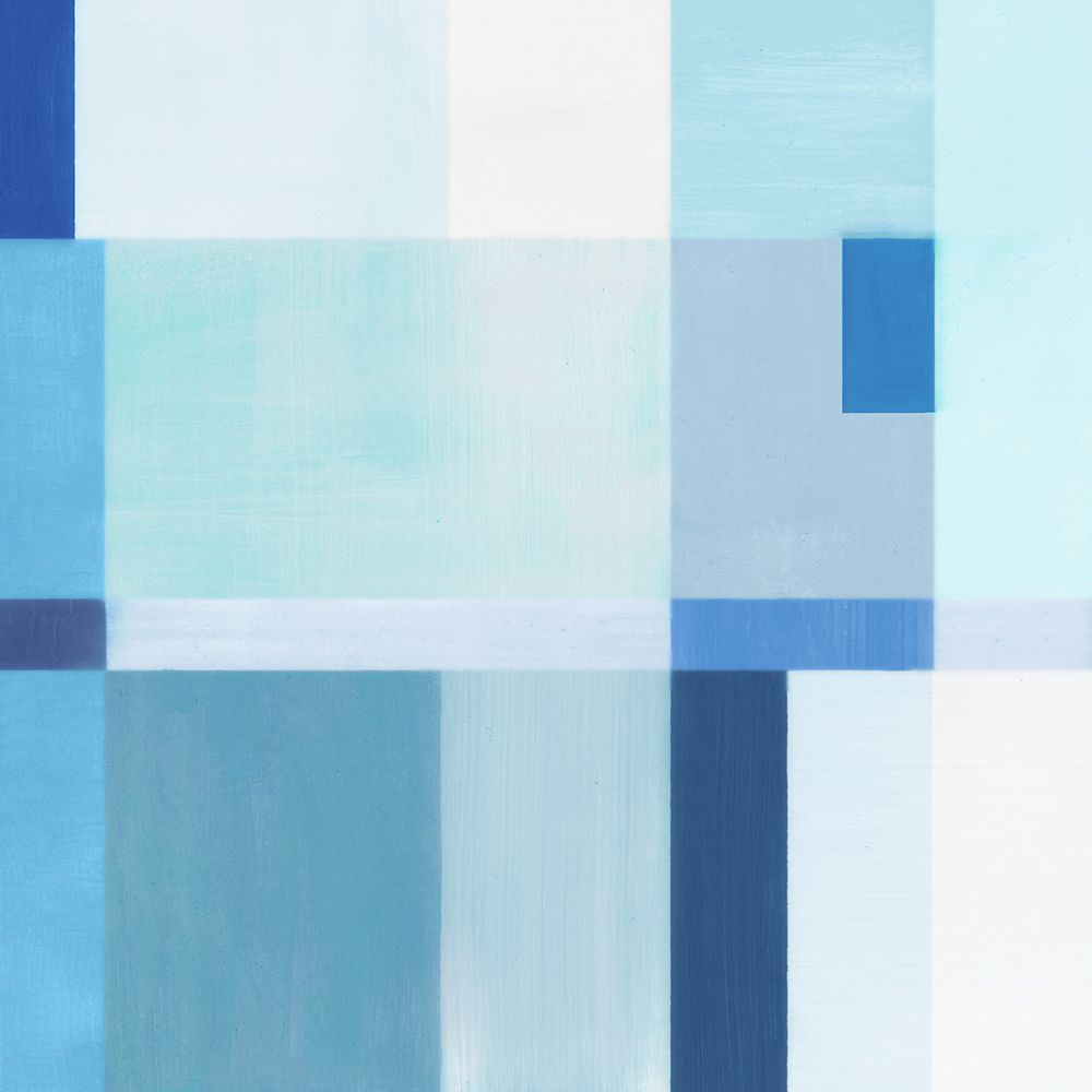 Blue Geometric Harmony I art print by Hannah Dawson for $57.95 CAD
