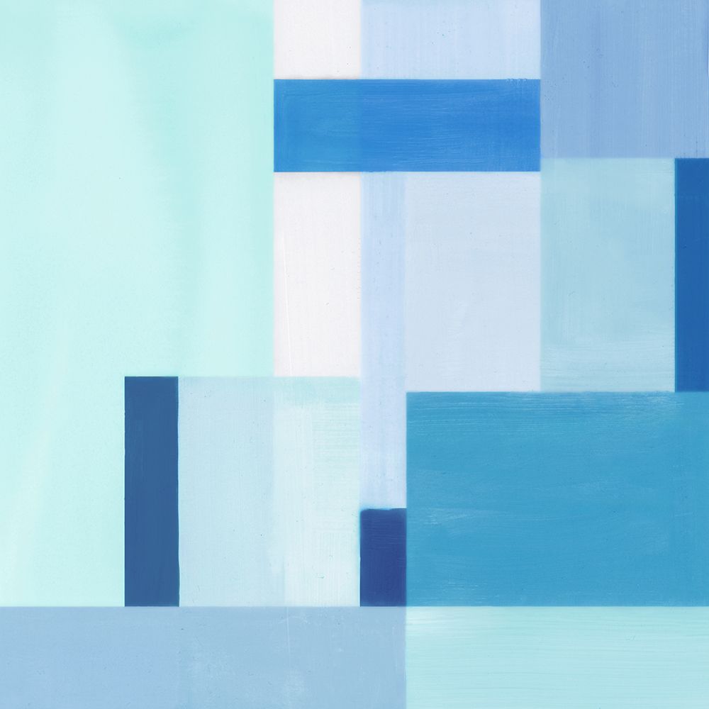 Blue Geometric Harmony II art print by Hannah Dawson for $57.95 CAD