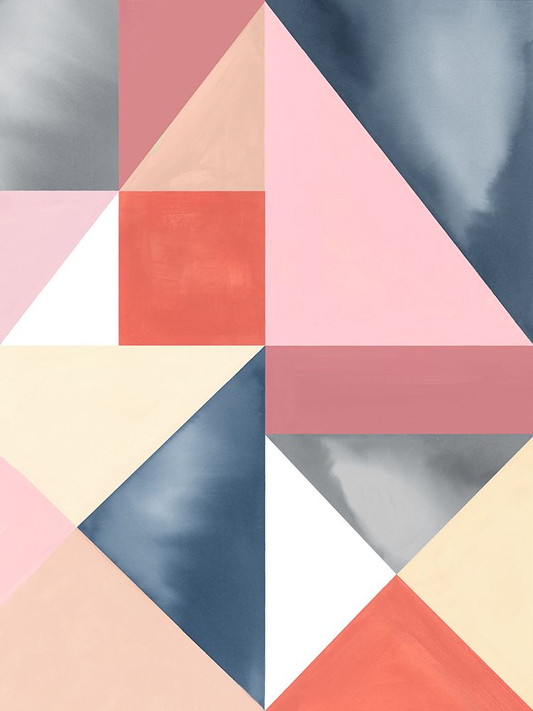 Geometric Harmony in Soft Hues art print by Hannah Dawson for $57.95 CAD