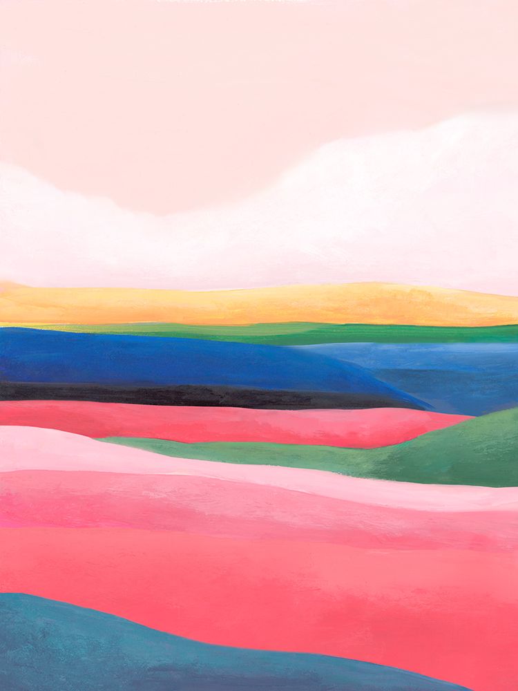 Colorful Horizon Layers I art print by Hannah Dawson for $57.95 CAD