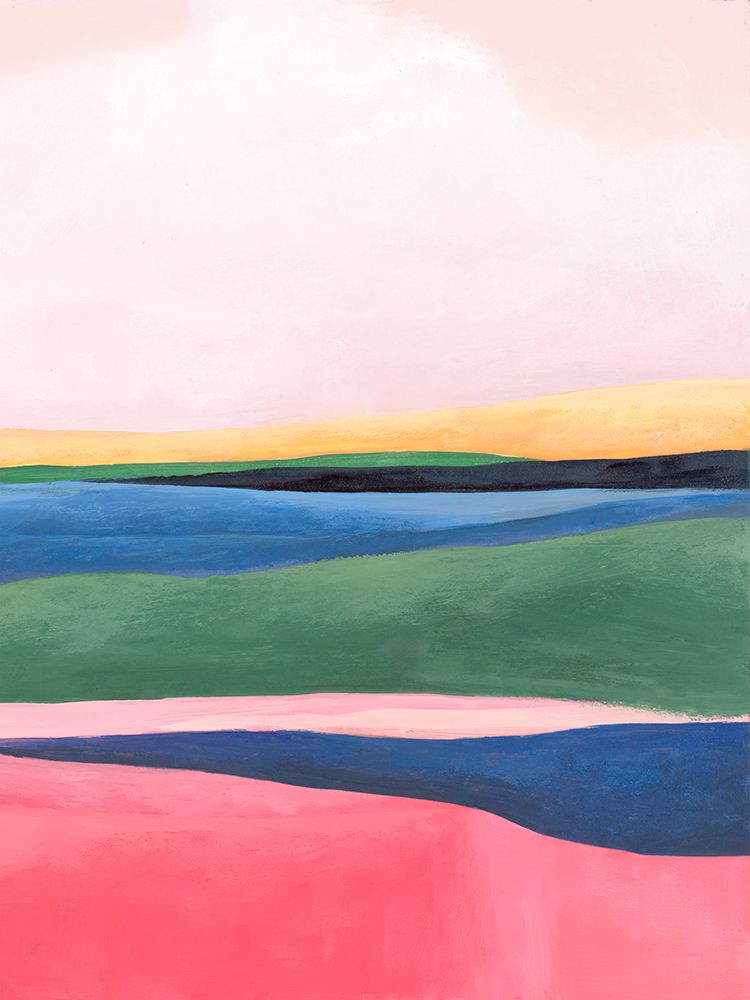 Colorful Horizon Layers II art print by Hannah Dawson for $57.95 CAD