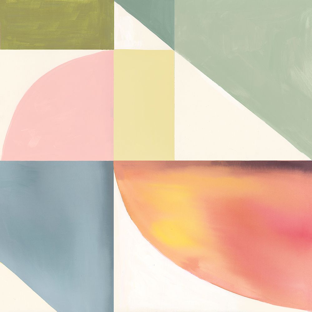 Geometric Harmony with Pastel Hues I art print by Hannah Dawson for $57.95 CAD