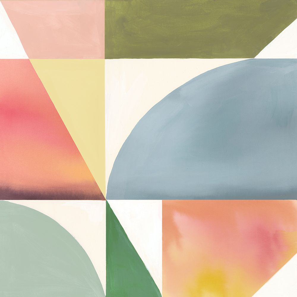 Geometric Harmony with Pastel Hues II art print by Hannah Dawson for $57.95 CAD