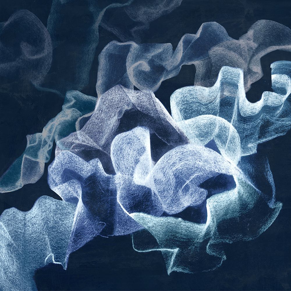 Mystical Folds in Blue Light I art print by Hannah Dawson for $57.95 CAD