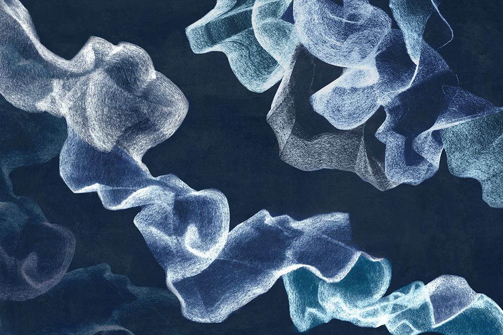 Mystical Folds in Blue Light II art print by Hannah Dawson for $57.95 CAD