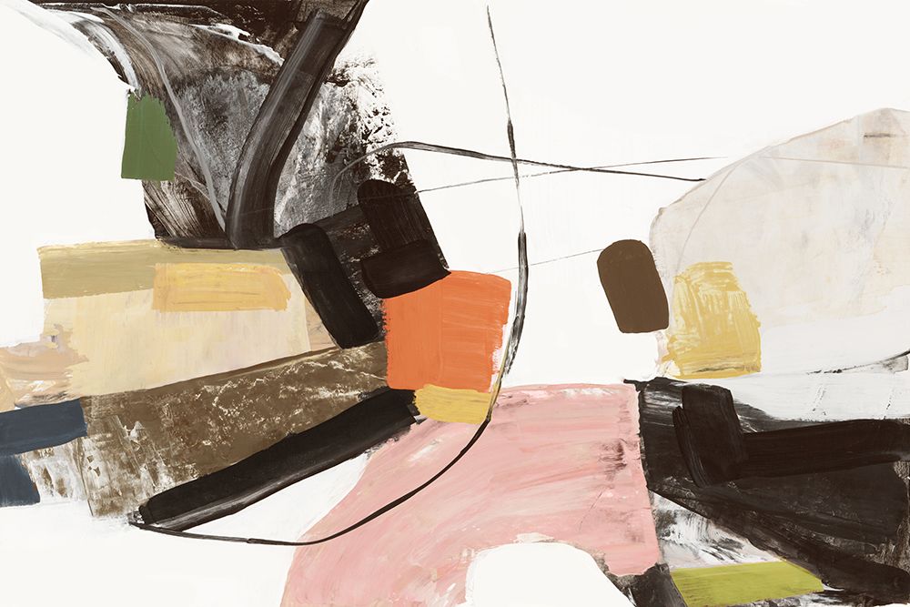 Colorful Abstract Geometry in Motion art print by Hannah Dawson for $57.95 CAD