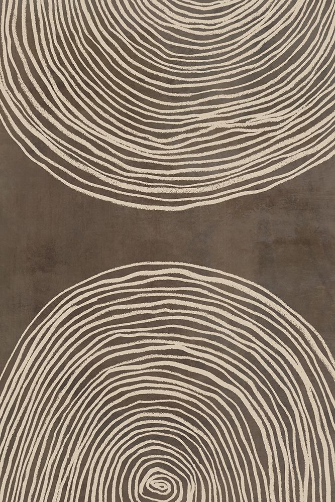 Concentric Whorls on Earthy Canvas I art print by Hannah Dawson for $57.95 CAD