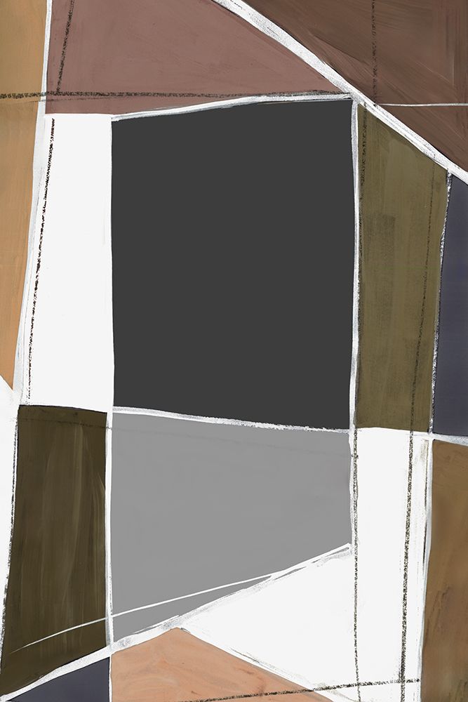 Geometric Harmony in Neutral Tones I art print by Hannah Dawson for $57.95 CAD