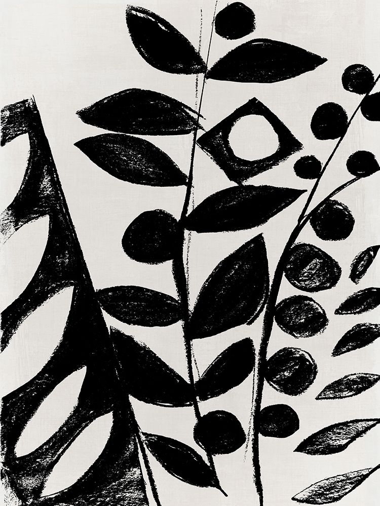 Monochrome Botanical Patterns I art print by Hannah Dawson for $57.95 CAD