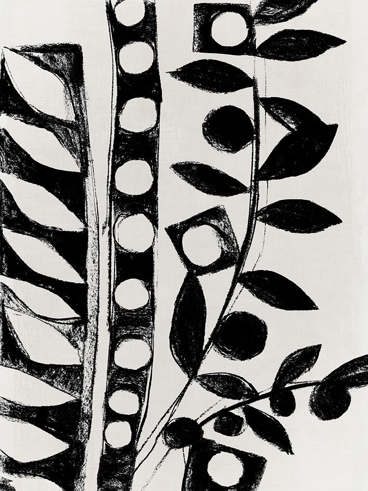 Monochrome Botanical Patterns II art print by Hannah Dawson for $57.95 CAD