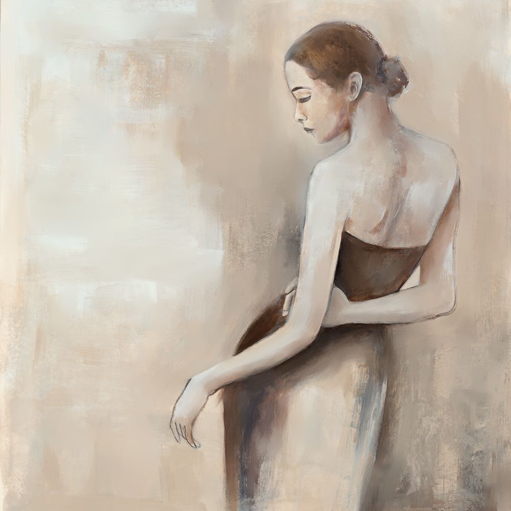 Reflective Grace in Neutral Tones I art print by Hannah Dawson for $57.95 CAD