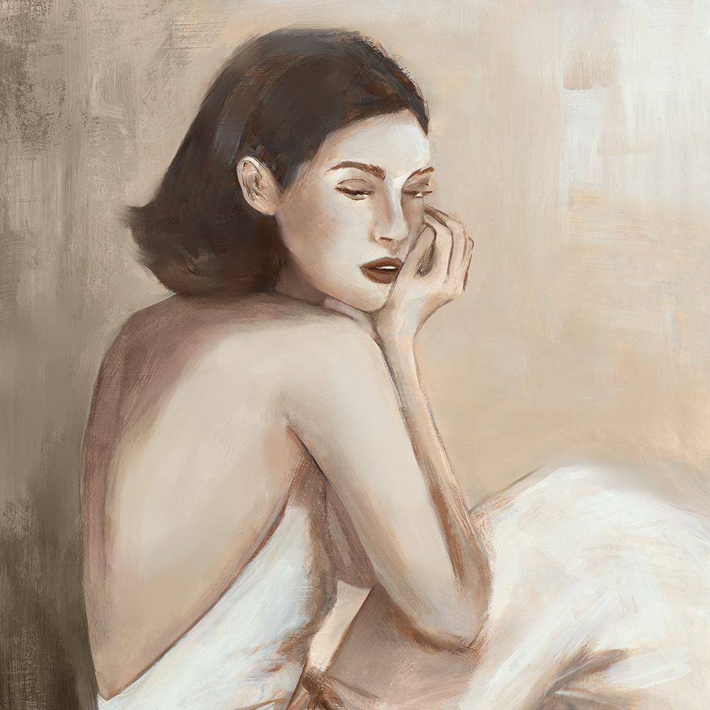 Reflective Grace in Neutral Tones II art print by Hannah Dawson for $57.95 CAD