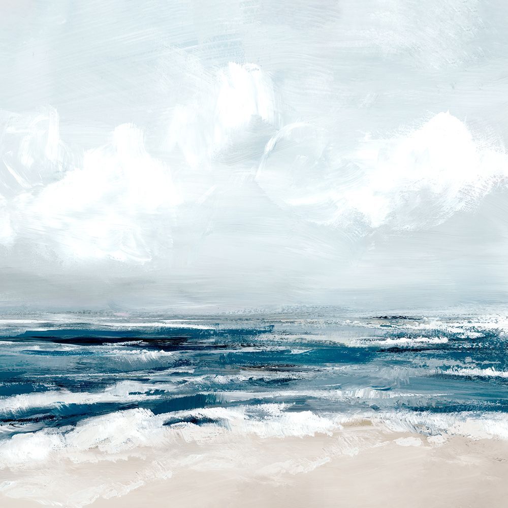 Ocean Waves Under Clouded Sky art print by Hannah Dawson for $57.95 CAD