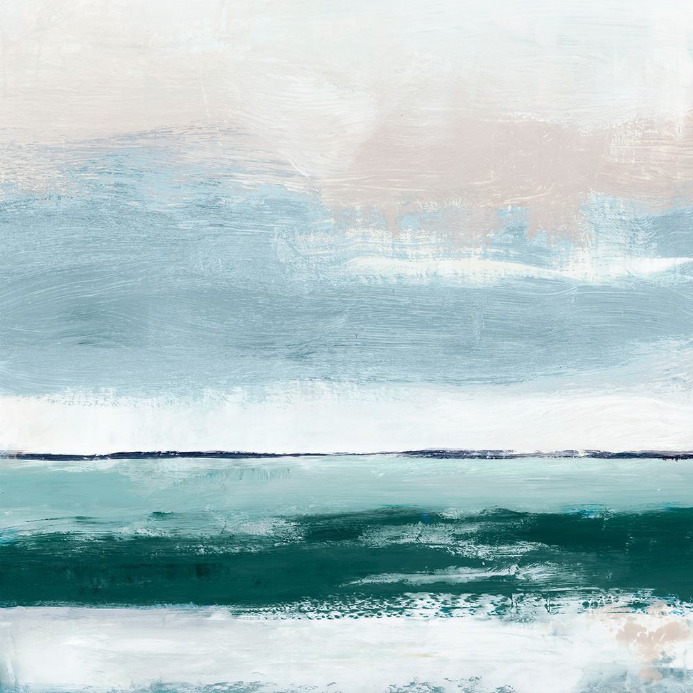 Coastal Serenity in Soft Hues I art print by Hannah Dawson for $57.95 CAD