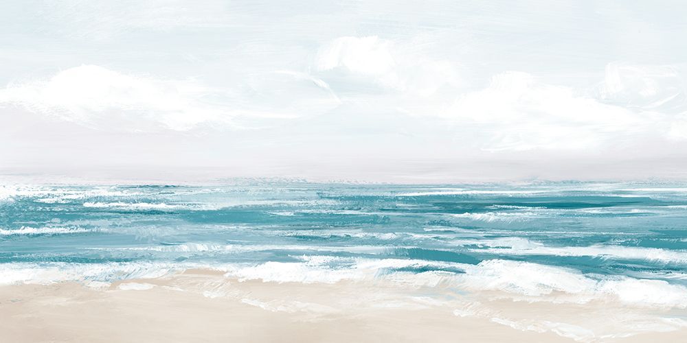 Calm Waves on Sandy Shore art print by Hannah Dawson for $57.95 CAD