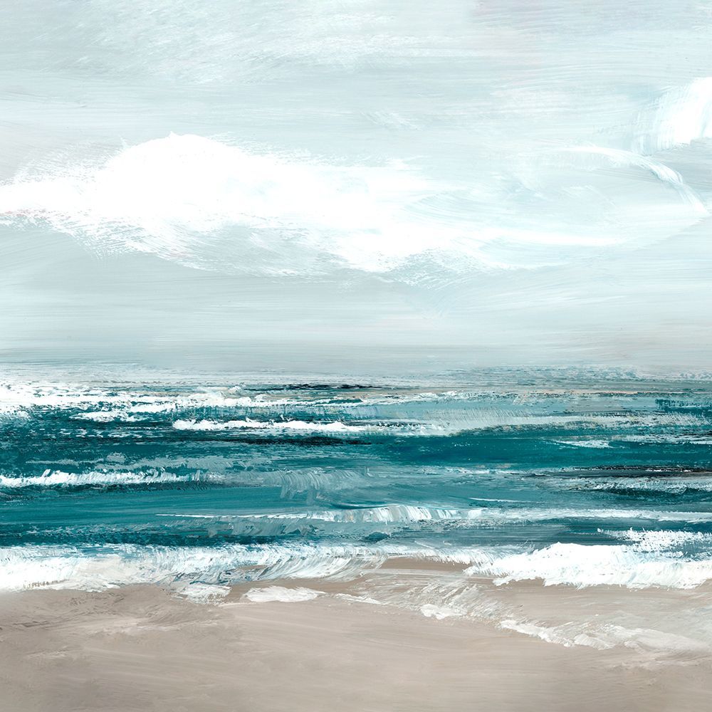 Ocean Waves Under Soft Sky II art print by Hannah Dawson for $57.95 CAD