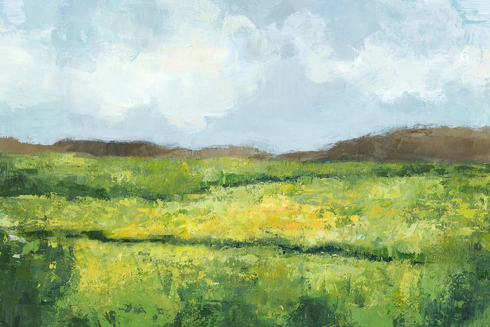 Green Fields Under Vast Sky art print by Hannah Dawson for $57.95 CAD