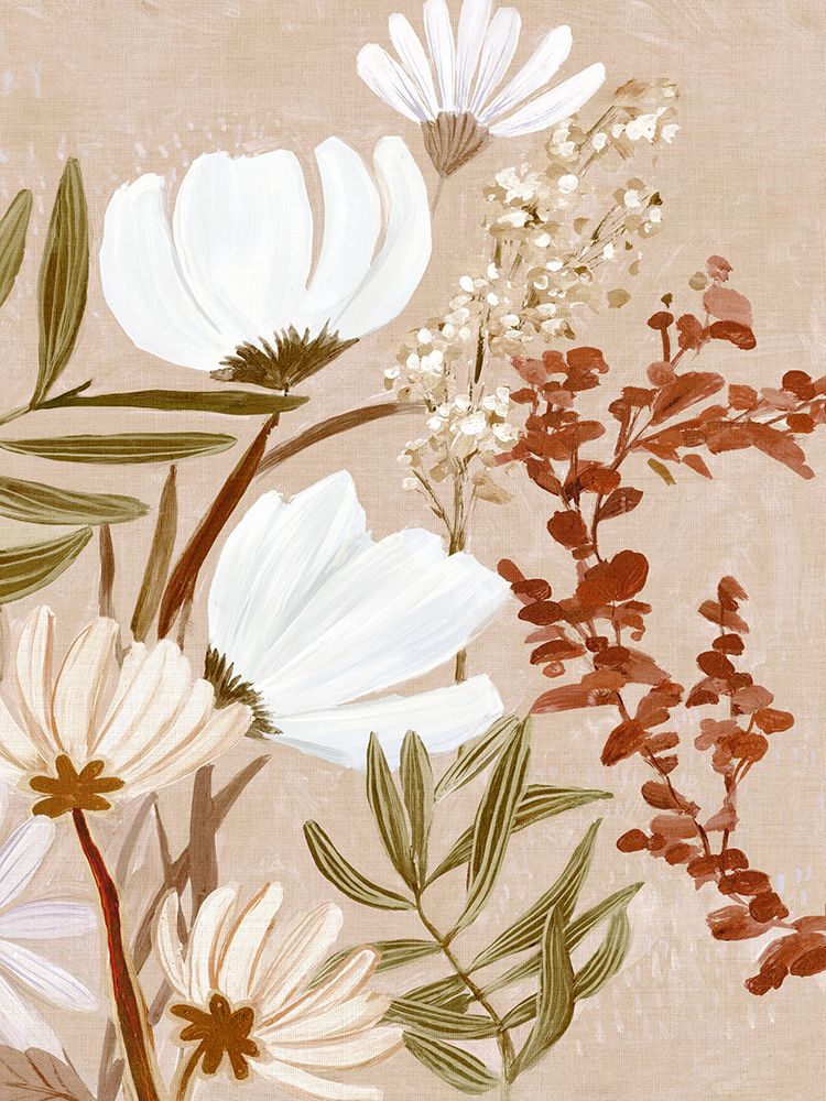 Delicate Blooms on Canvas I art print by Hannah Dawson for $57.95 CAD