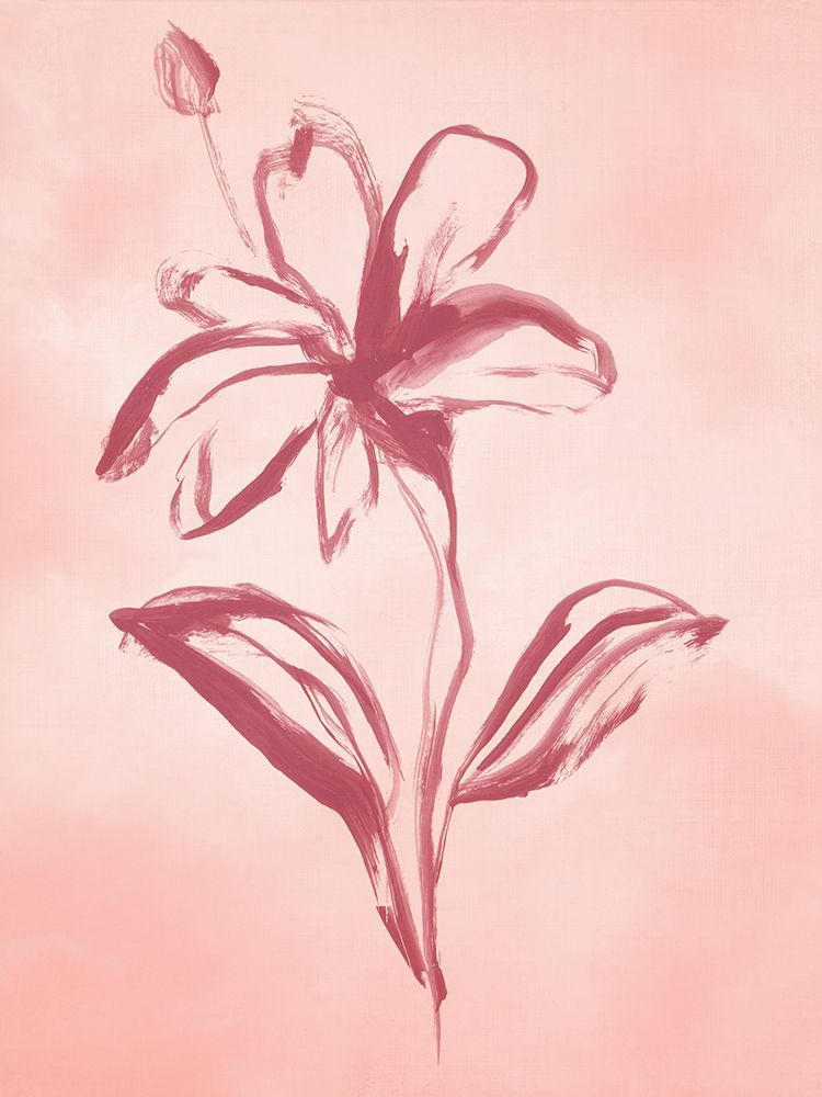 Delicate Blossom on Soft Canvas I art print by Hannah Dawson for $57.95 CAD