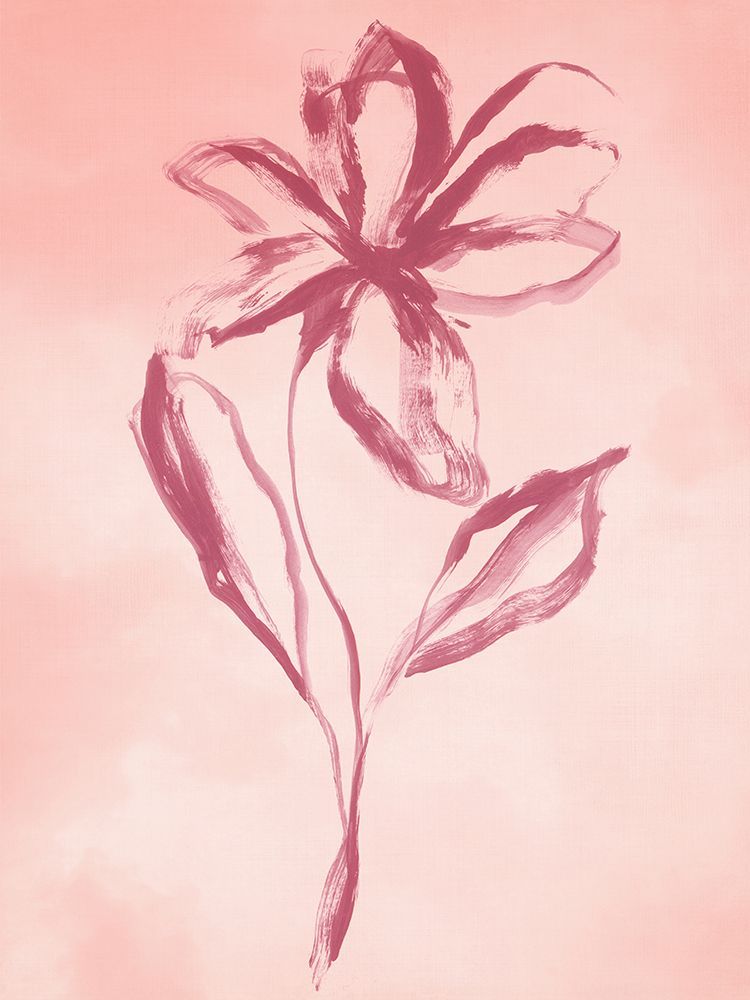 Delicate Blossom on Soft Canvas II art print by Hannah Dawson for $57.95 CAD