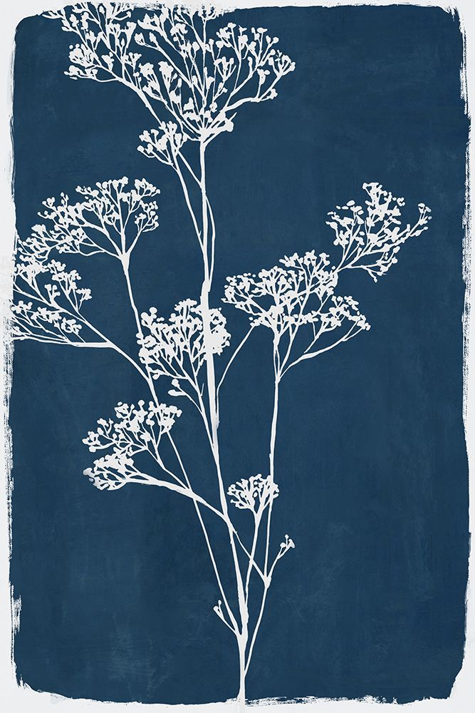 White Branches on Deep Blue II art print by Hannah Dawson for $57.95 CAD