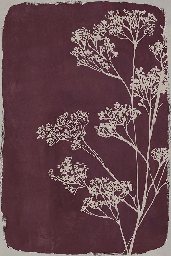 Silhouettes Against Deep Plum I art print by Hannah Dawson for $57.95 CAD