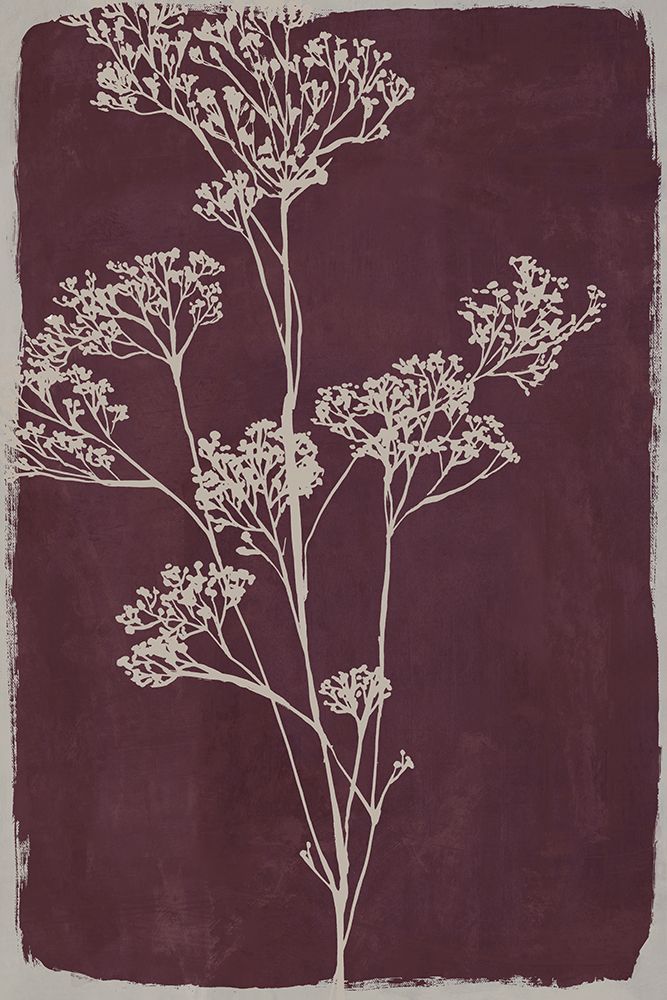 Silhouettes Against Deep Plum II art print by Hannah Dawson for $57.95 CAD