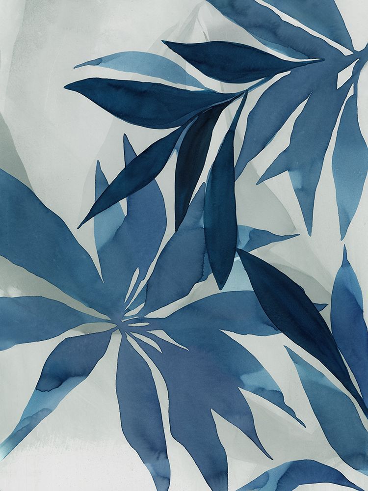 Blue Leaves in Gentle Motion art print by Hannah Dawson for $57.95 CAD