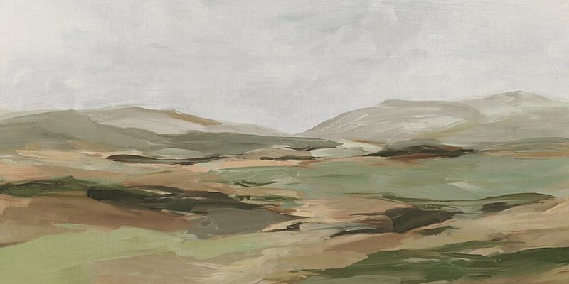 Rolling Hills under Grey Sky art print by Hannah Dawson for $57.95 CAD