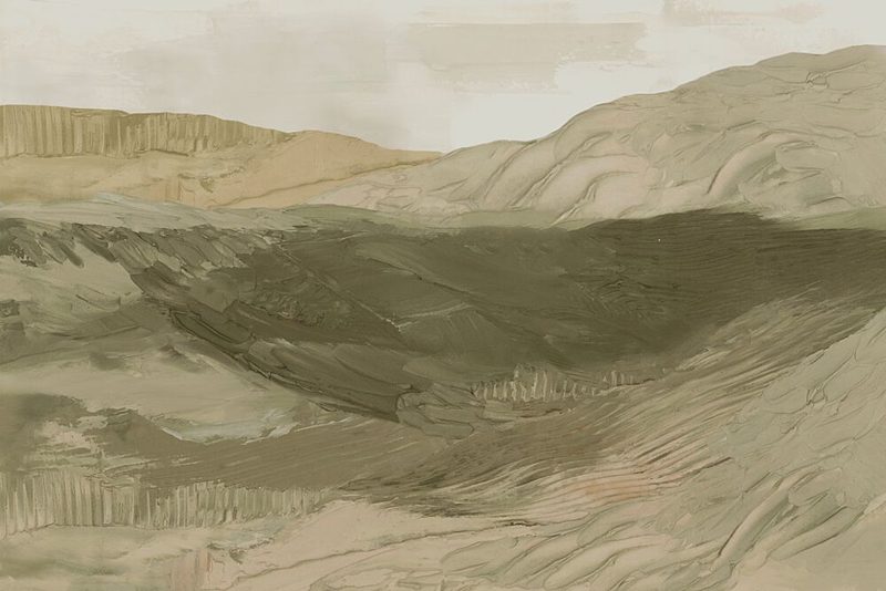 Desert Valley in Earth Tones art print by Hannah Dawson for $57.95 CAD