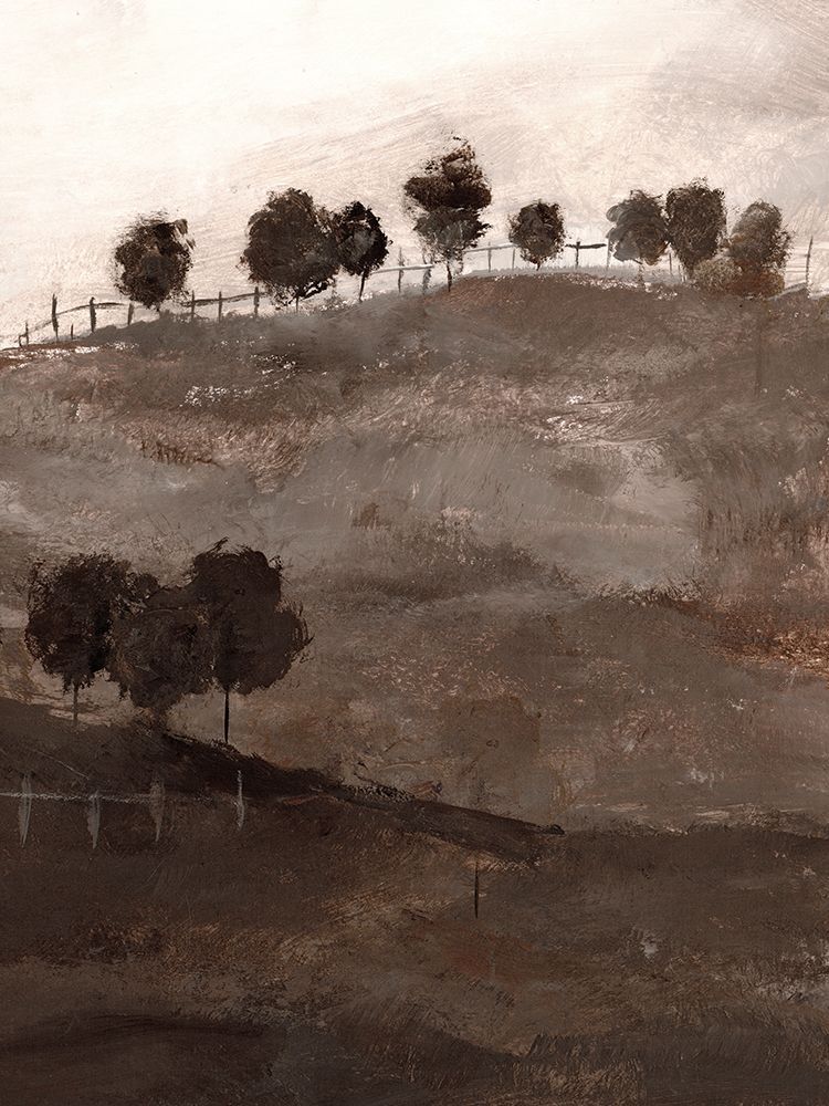 Misty Hills Under Dark Trees I art print by Hannah Dawson for $57.95 CAD