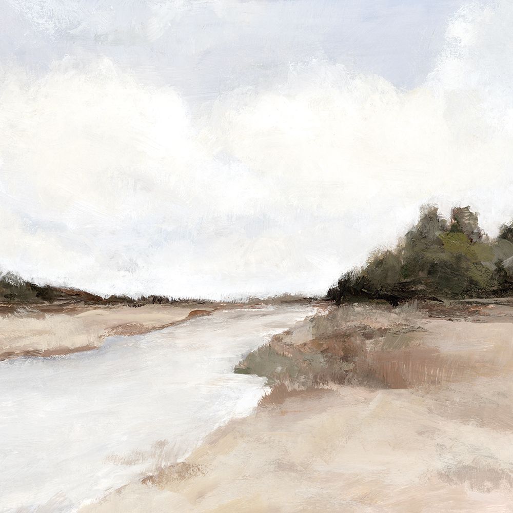 Riverbank Under Soft Skies art print by Hannah Dawson for $57.95 CAD