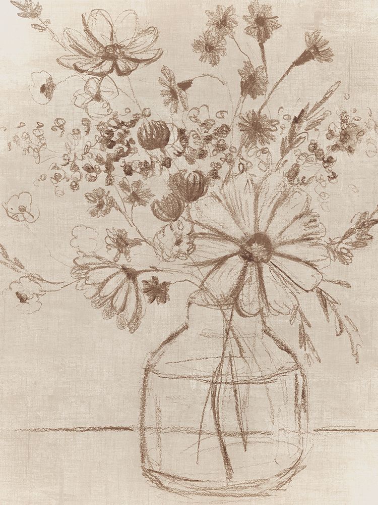 Vase with Delicate Wildflowers art print by Hannah Dawson for $57.95 CAD