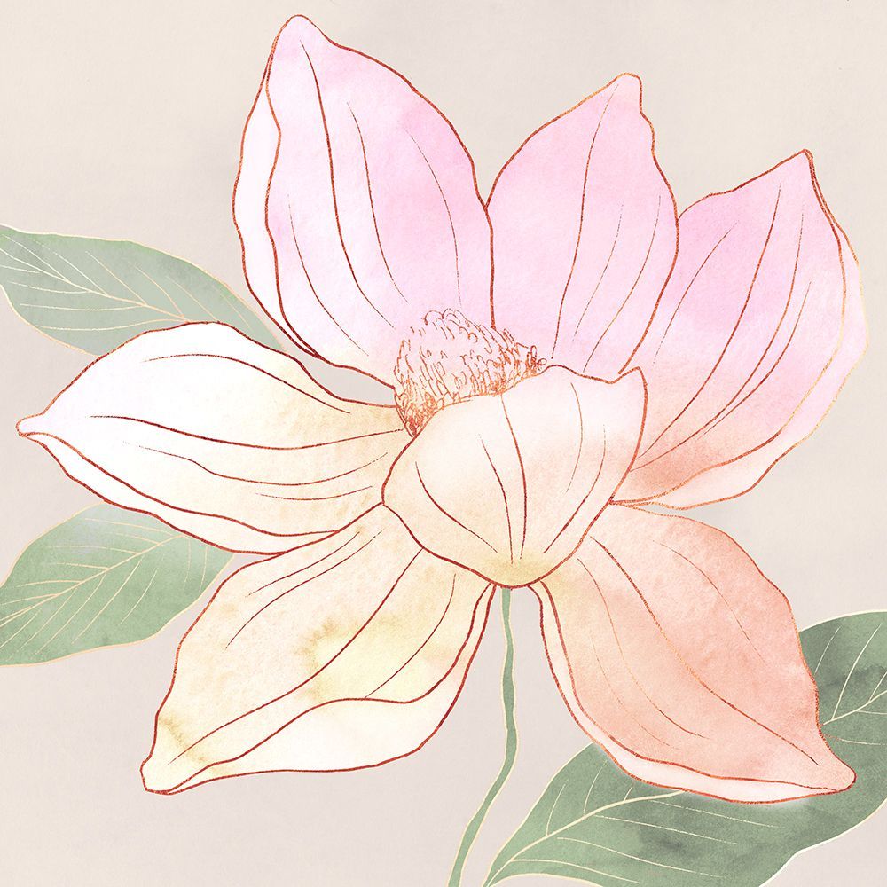 Delicate Blossom in Soft Hues I art print by Hannah Dawson for $57.95 CAD