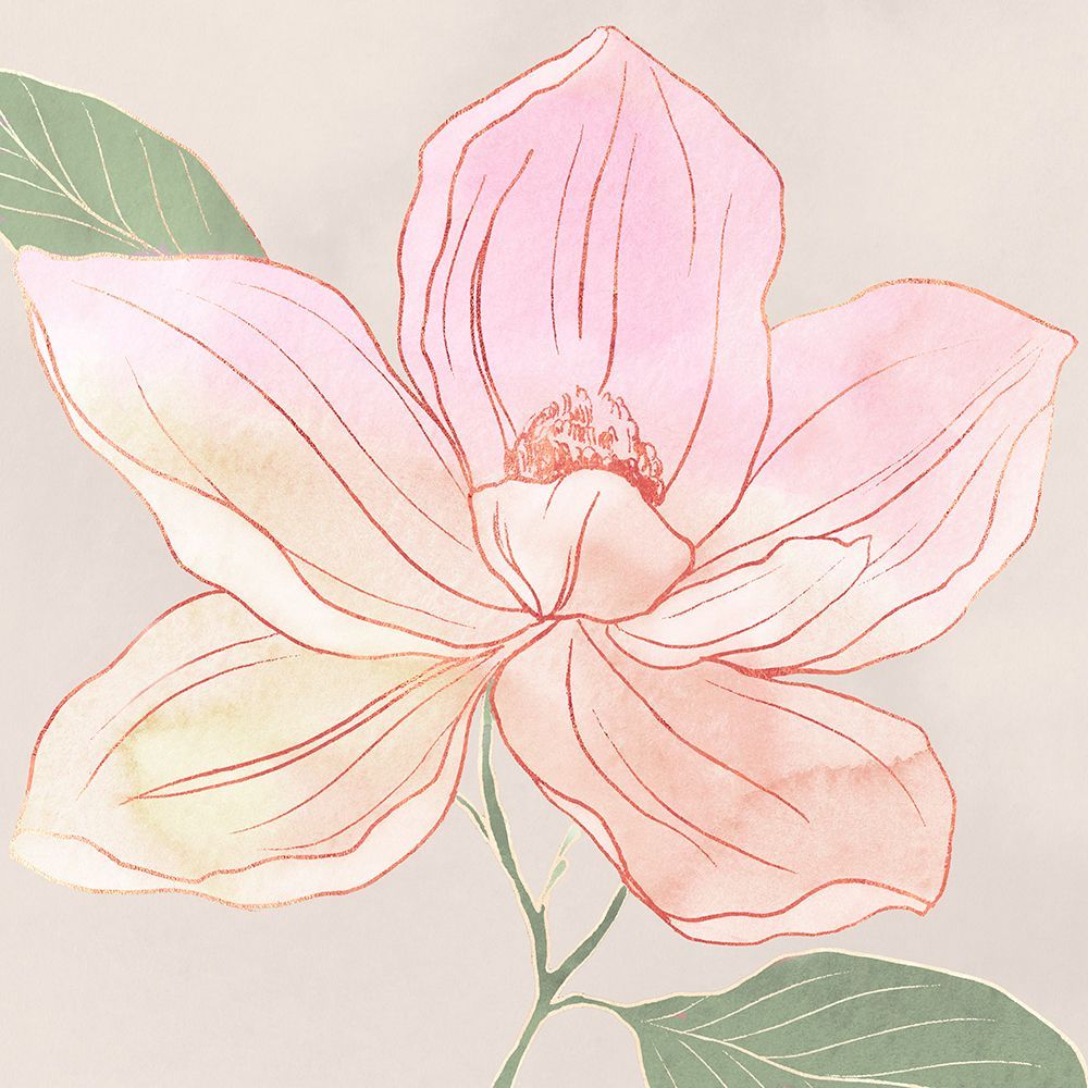 Delicate Blossom in Soft Hues II art print by Hannah Dawson for $57.95 CAD
