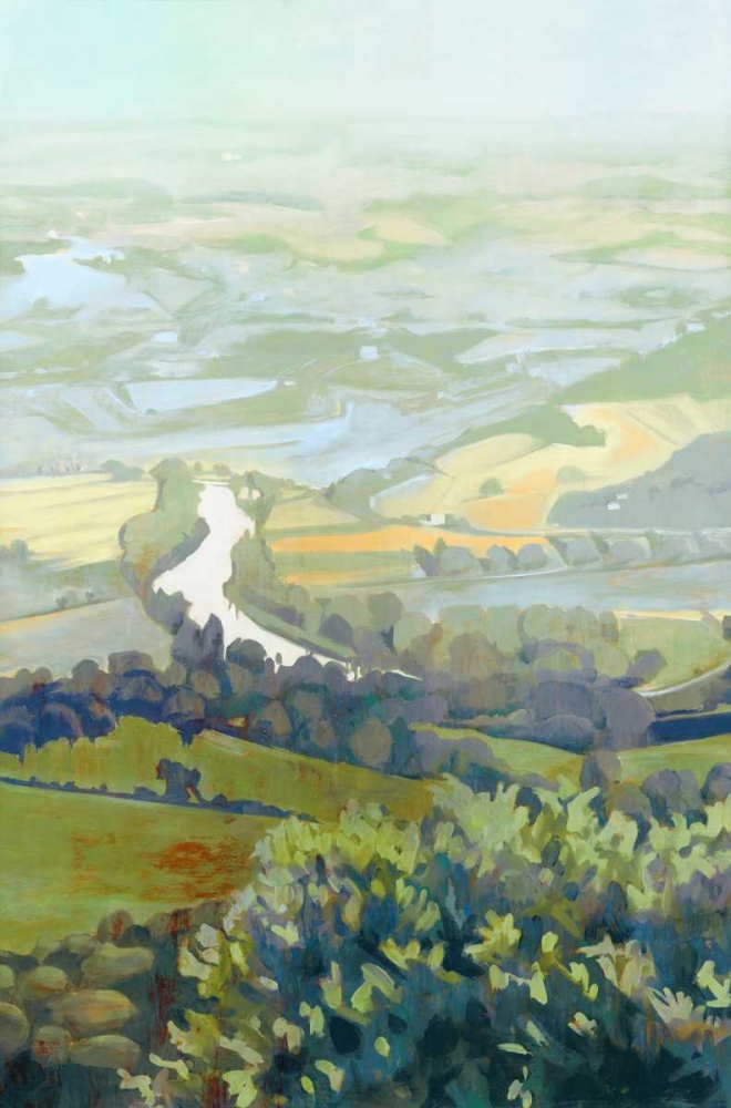 Lemon Landscape II art print by Susan Wilde for $57.95 CAD