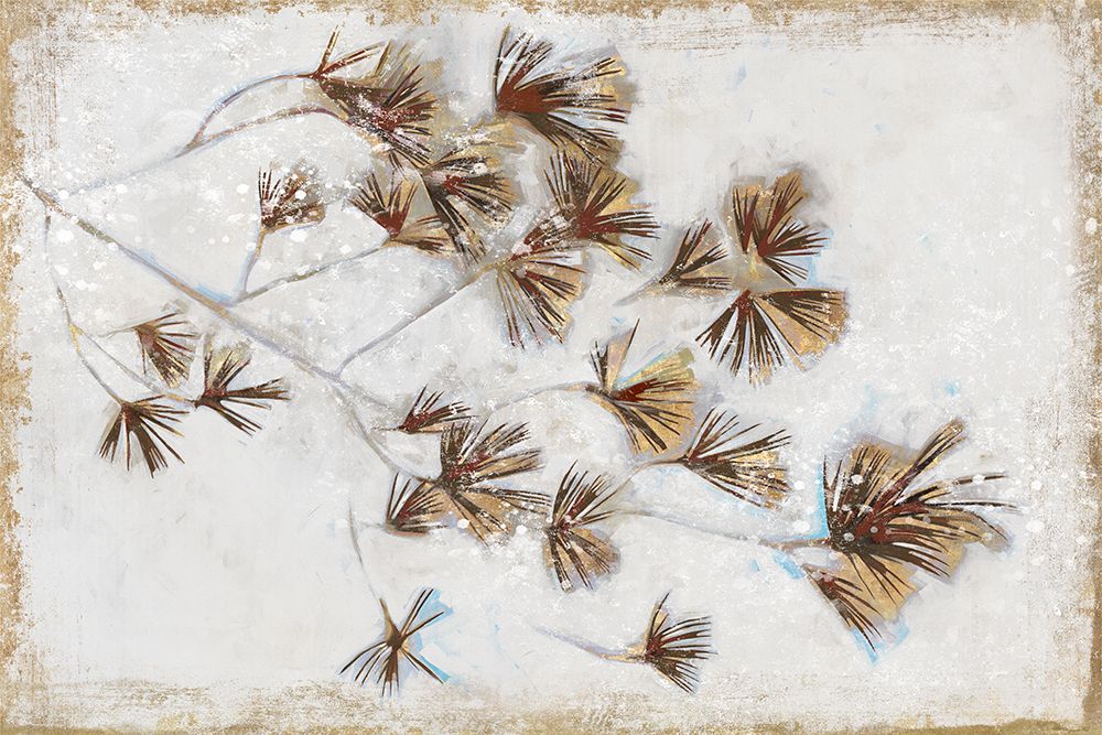Golden Pine Braches I art print by Susan Wilde for $57.95 CAD