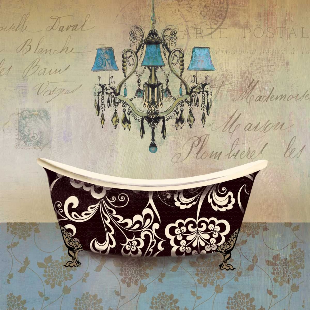 French Vintage Bath II - Mini art print by Aimee Wilson for $57.95 CAD