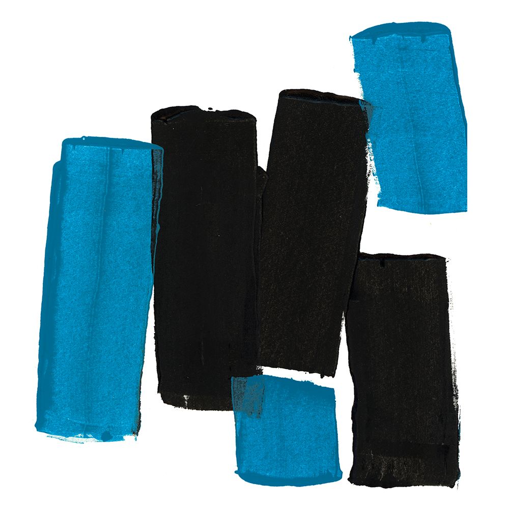 Black And Blue art print by Cartissi for $57.95 CAD