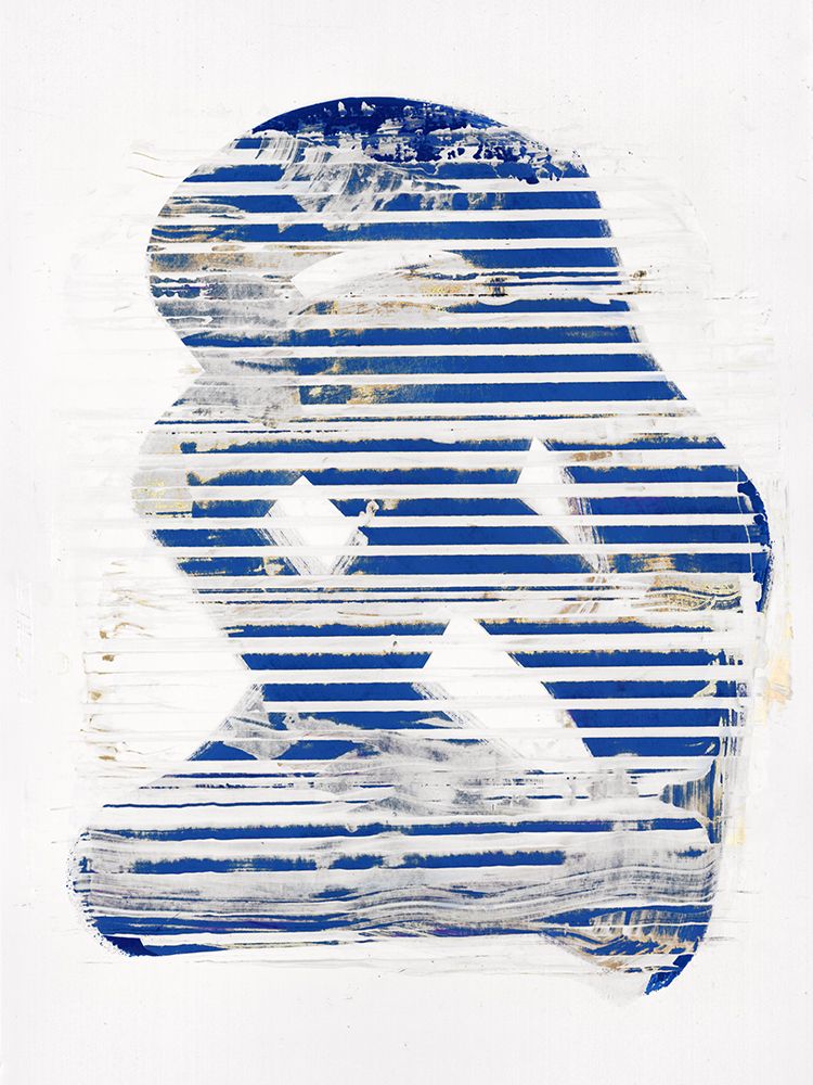 Blue Scrapes I art print by Cartissi for $57.95 CAD