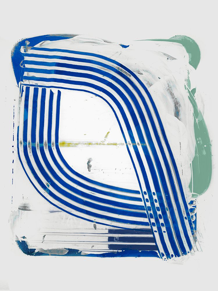 Blue Scrapes III art print by Cartissi for $57.95 CAD