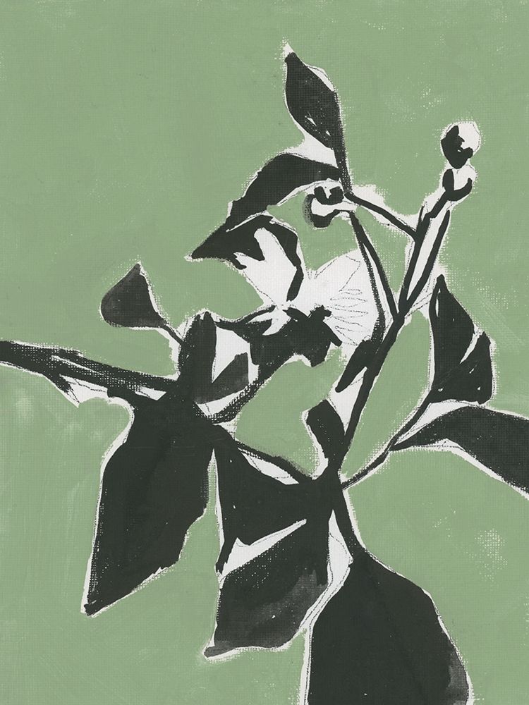 Naive Floral Silhouette I art print by Cartissi for $57.95 CAD