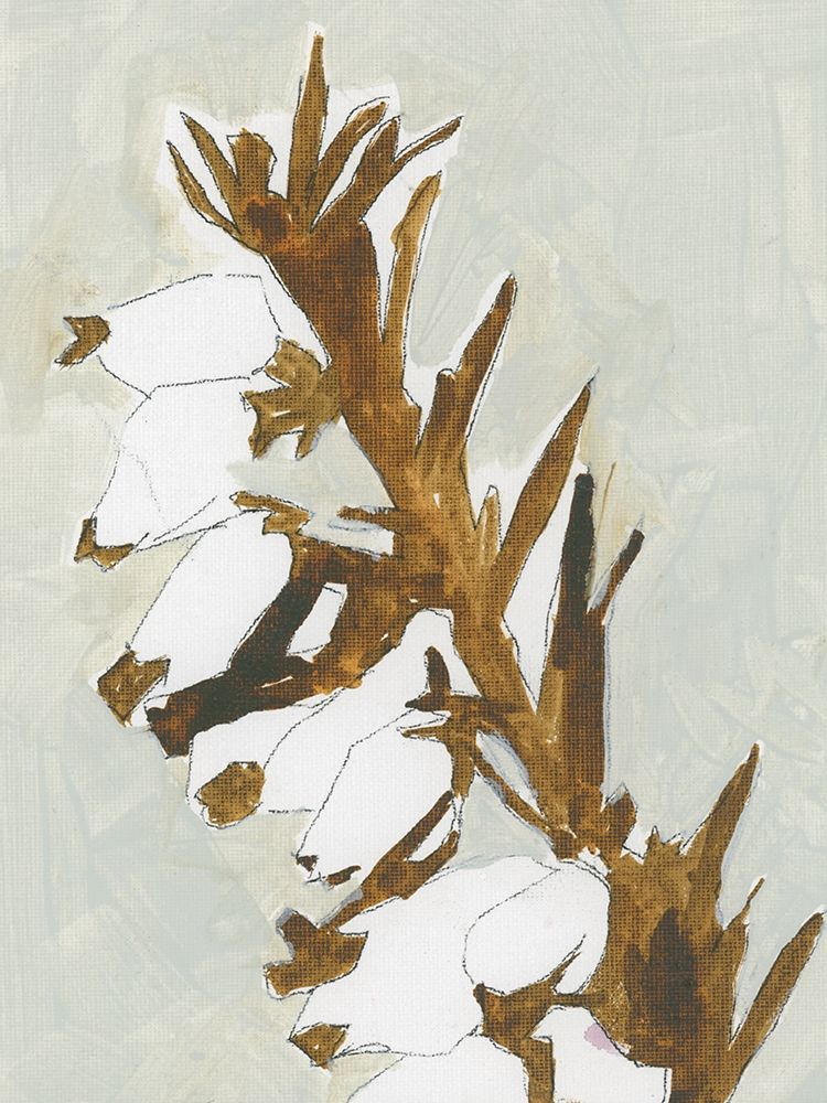 Naive Floral Silhouette II art print by Cartissi for $57.95 CAD