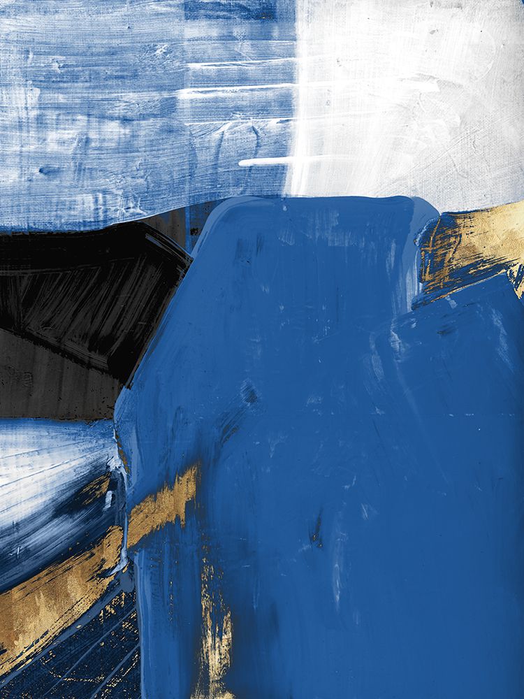 Blue in Gold I art print by Cartissi for $57.95 CAD