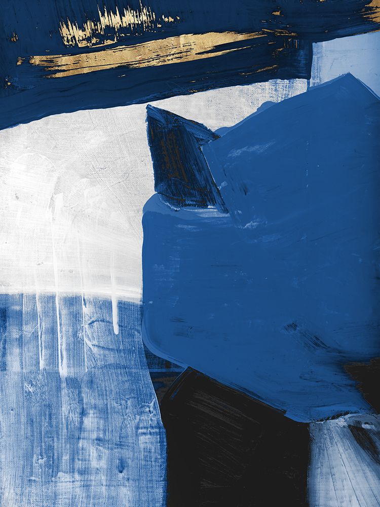 Blue in Gold II art print by Cartissi for $57.95 CAD