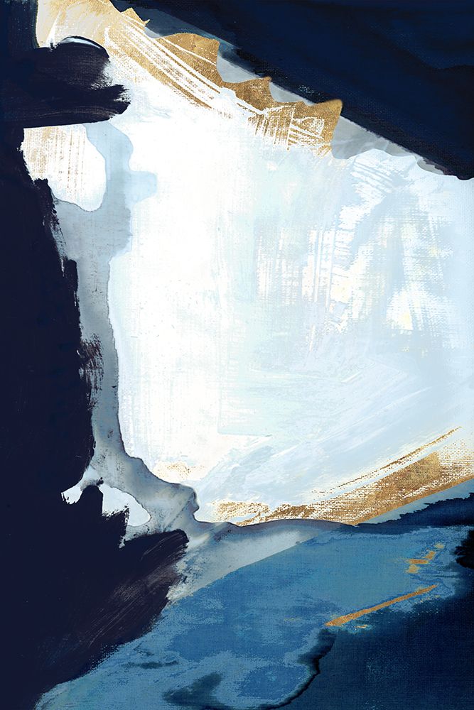 Blue in Gold III art print by Cartissi for $57.95 CAD