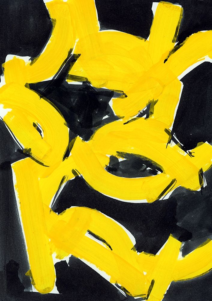 Gold And Black II art print by Cartissi for $57.95 CAD