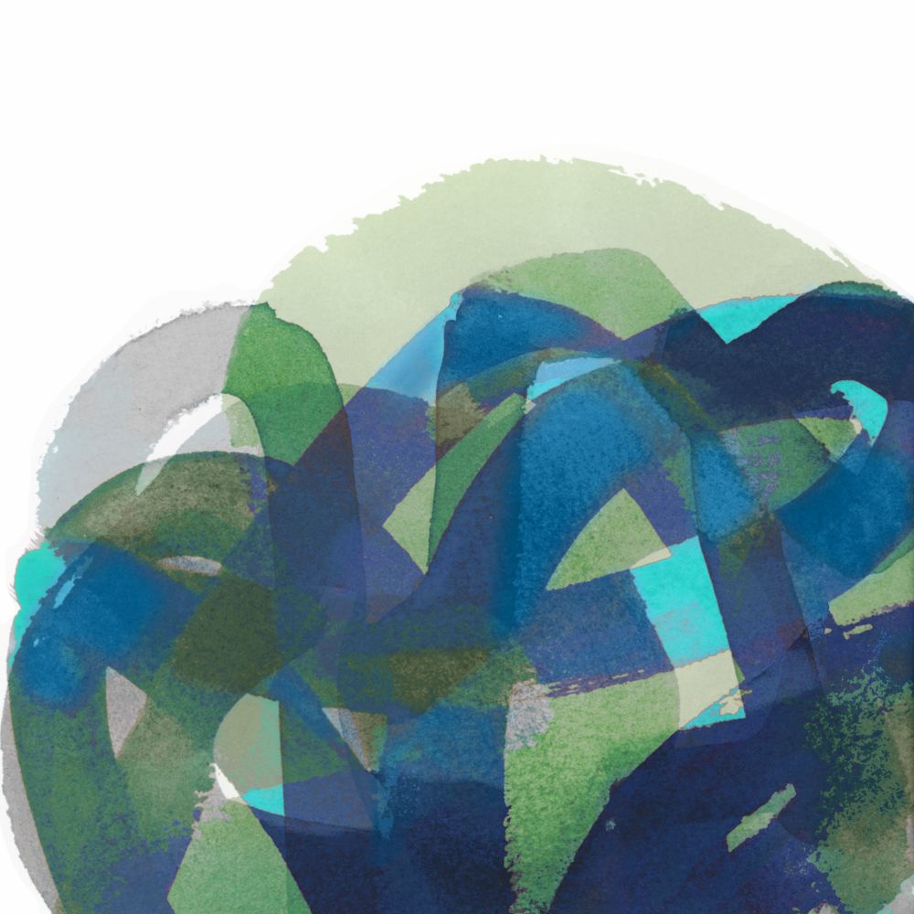 A Bundle of Blue I art print by Cartissi for $57.95 CAD