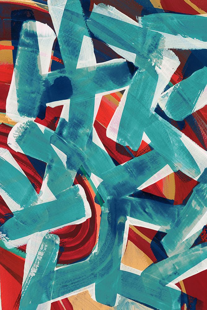 Pieces of Blue art print by Cartissi for $57.95 CAD