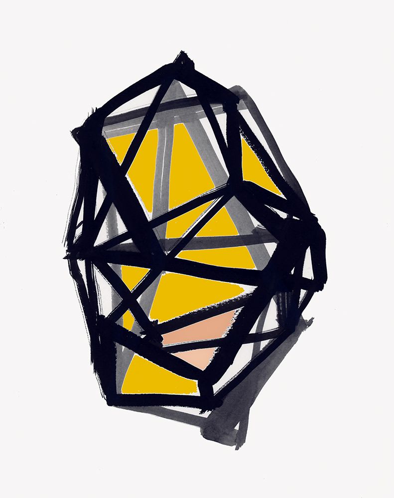 Yellow Gem art print by Cartissi for $57.95 CAD
